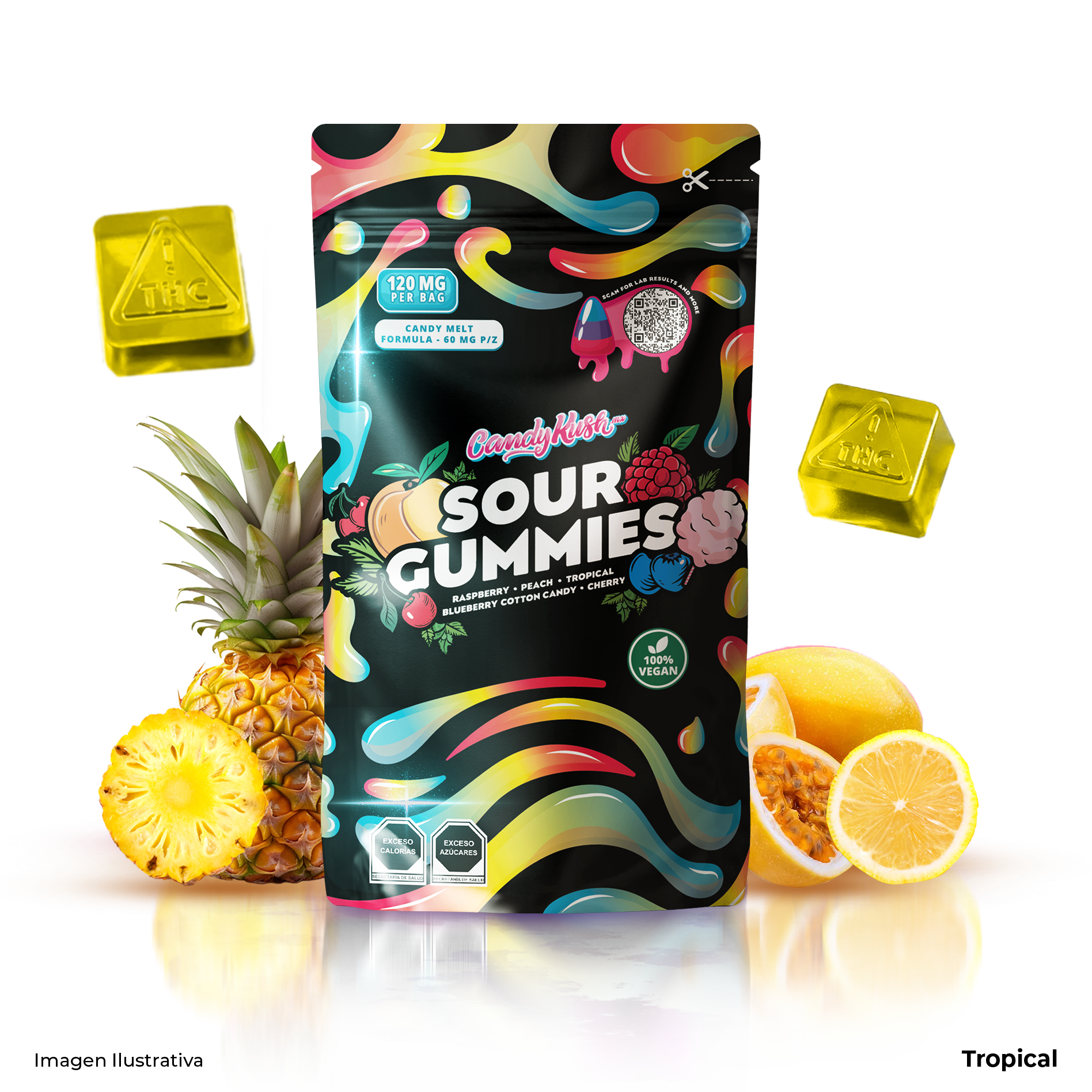 CandyKush - Sour Extreme Gummies